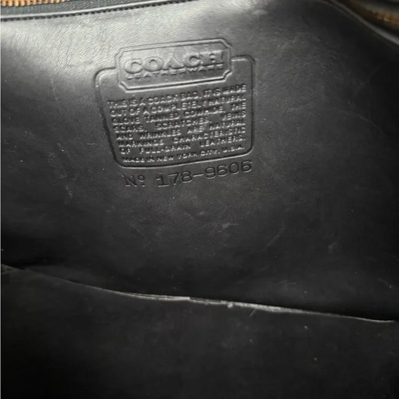 Coach Vintage 80’s OG Black Rambler Leather Crossbody Bag 9735 - Picture 12 of 14